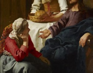 Vermeer's painting of Jesus, Mary and Martha